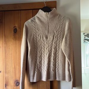 J Crew extra soft 1/4 Zip Sweater